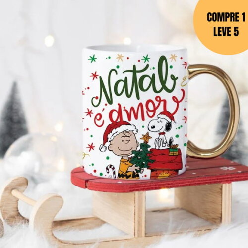 Arquivo Digital Natalina Snoopy Artes Caneca -5887