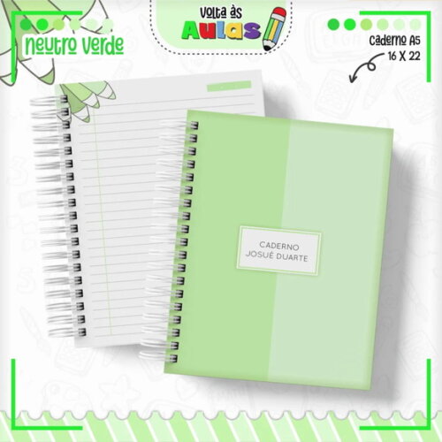 Arquivo Digital Neutro Verde Kit Escolar 2025 -1673
