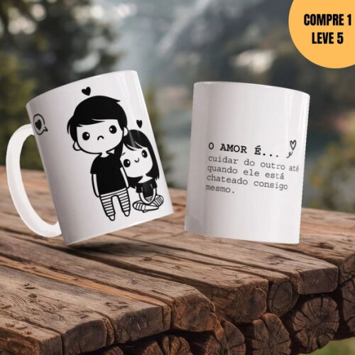 Arquivo Digital o Amor É Namorados Estampas Canecas -3631
