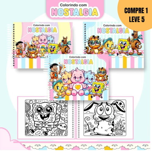 Arquivo Digital Nostalgia Livro de Colorir -1737