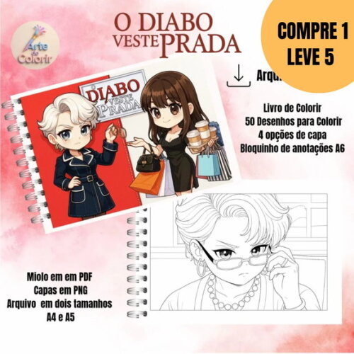 Arquivo Digital o Diabo Veste Prada Livros de Colorir -5416