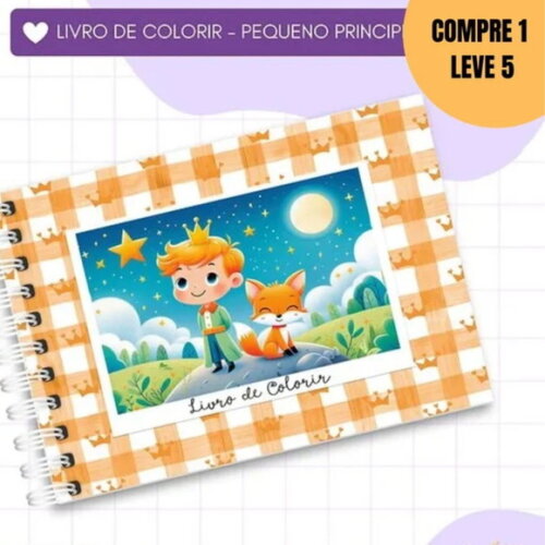 Arquivo Digital o Pequeno Príncipe A5 Livro de Colorir -2382