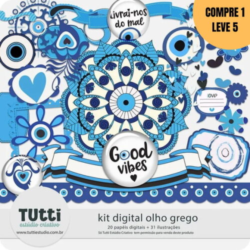 Arquivo Digital Olho Grego Kit Digital -1477