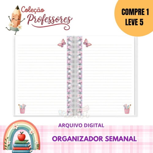 Arquivo Digital Organizador Semanal Professores -5045