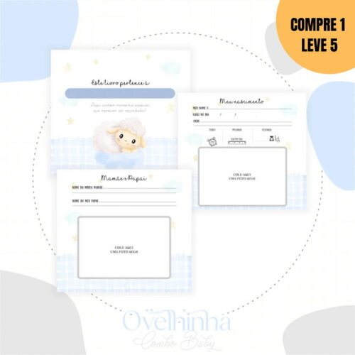 Arquivo Digital Ovelhinha Kit Maternidade -1943