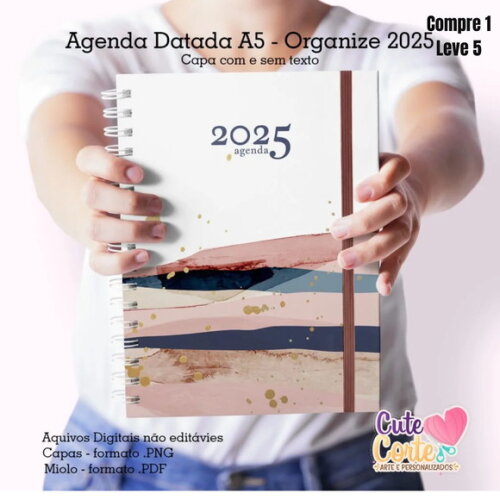 Arquivo Digital Pack Agenda A5 Datada 2025 - 601