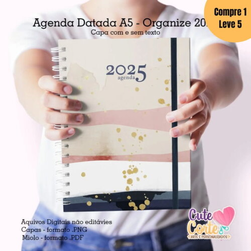Arquivo Digital Pack Agenda A5 Datada 2025 - 601