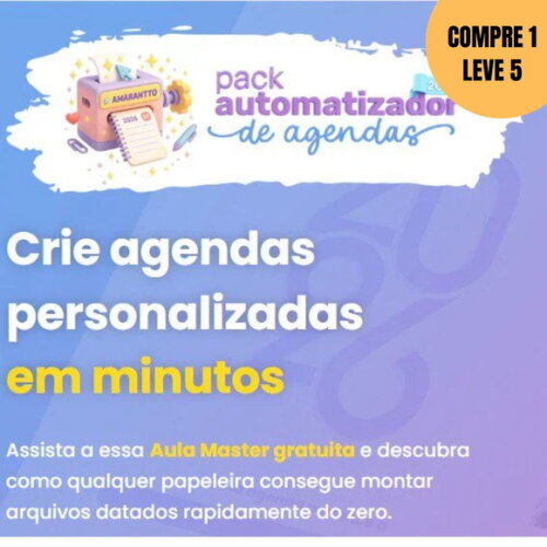 Arquivo Digital Pack Automatizador de Agendas 2026 -4866