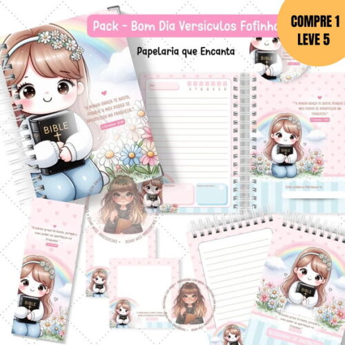 Arquivo Digital Pack Bom Dia Versículos Fofinhos -4299