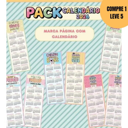 Arquivo Digital Pack Calendário 2026 -5825