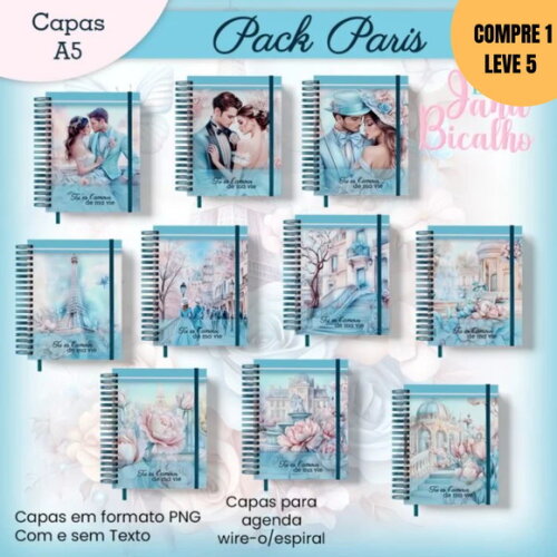 Arquivo Digital Pack Capas Paris -3017