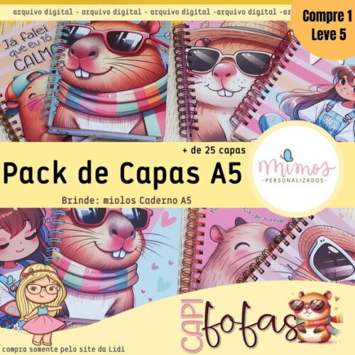 Arquivo Digital Pack de Capas A5 Agendamento 2025 -946