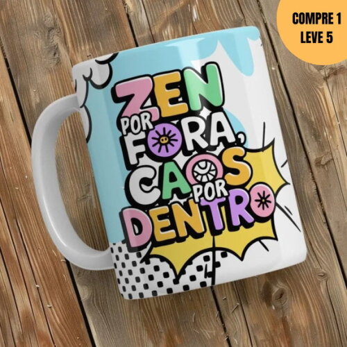 Arquivo Digital Pack Frases Divertidas + Canecas -2584