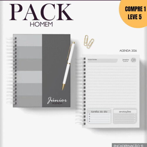 Arquivo Digital Pack Homem Agendas 2026 -3350