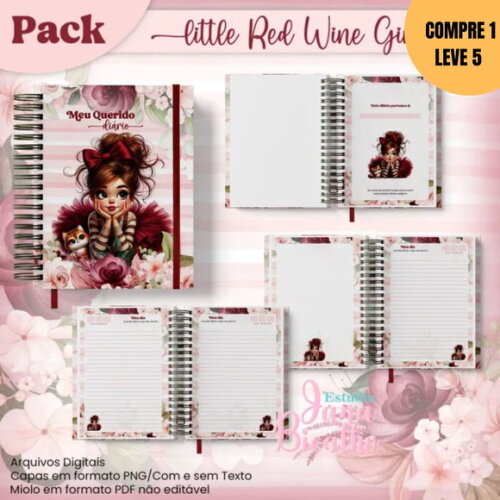 Arquivo Digital Pack Little Red Wine Girl -3022
