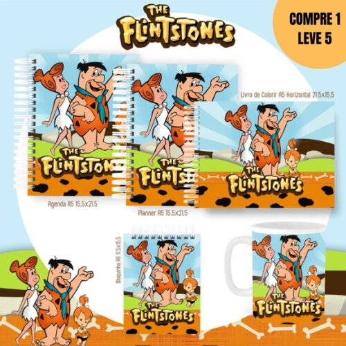 Arquivo Digital Pack Nostagia + Colorir Flintstones -2868