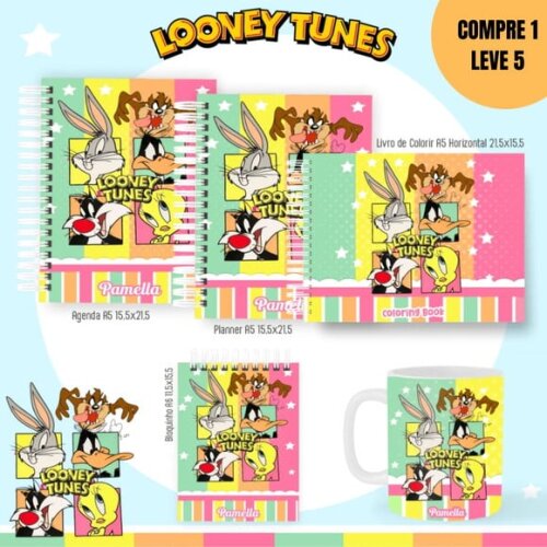Arquivo Digital Pack Nostagia + Colorir Looney Tunes -2808