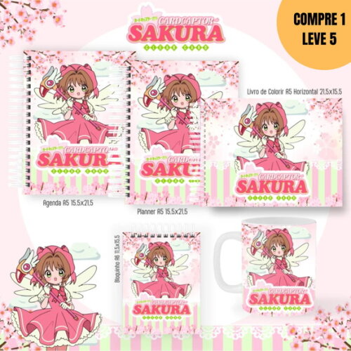 Arquivo Digital Pack Nostagia + Colorir Sakura -2888