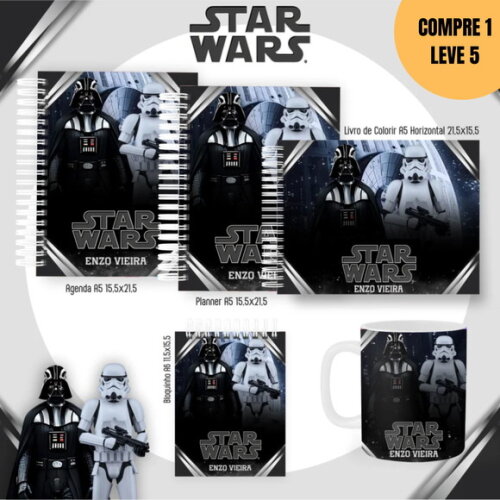 Arquivo Digital Pack Nostagia + Colorir Star Wars -2838