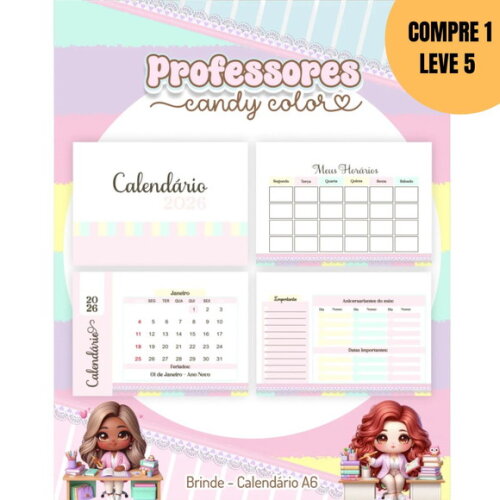 Arquivo Digital Pack Professora Candy 2026 -4715