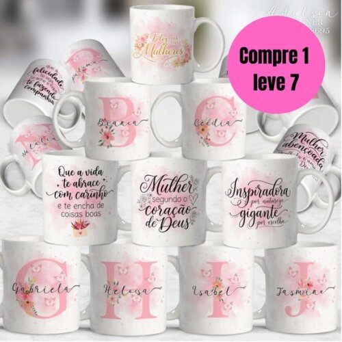 Arquivo Digital Pacote de Caneca Dia da Mulher 2026 -6476