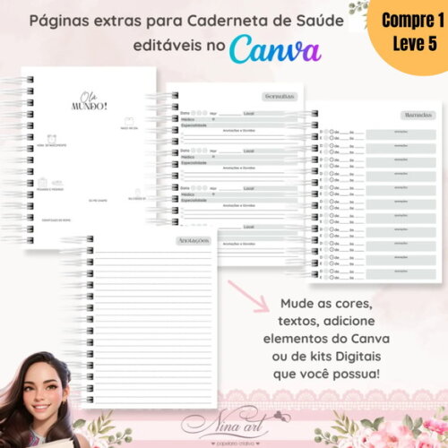 Arquivo Digital Páginas Extras para Caderneta de Saúde -1166