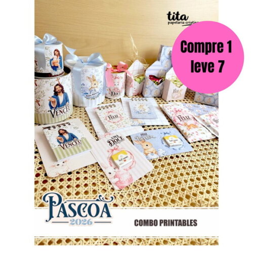 Arquivo Digital Páscoa 2026 Combo Printables -6615