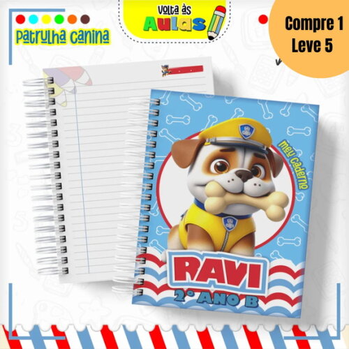 Arquivo Digital Patrulha Canina Kit Escolar 2025 -1657