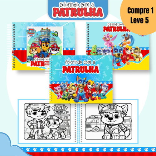 Arquivo Digital Patrulha Canina Livro de Colorir -1723