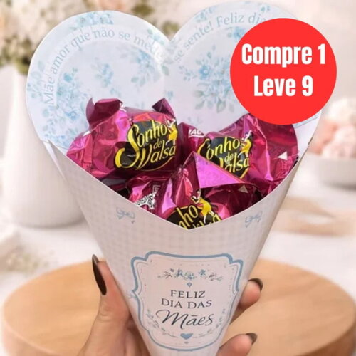 Arquivo Digital pdf Caixa Buquê Dia das Mães -6979