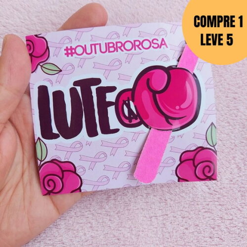 Arquivo Digital pdf Card Mini Lixa Outubro Rosa -5389