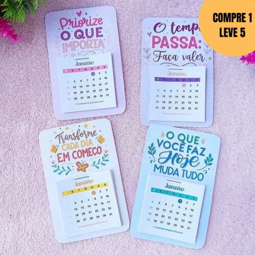 Arquivo Digital pdf Card para Calendário 5x5cm -6011