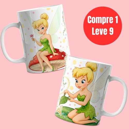 Arquivo Digital Peter Pan e Sininho Artes para Caneca -6954
