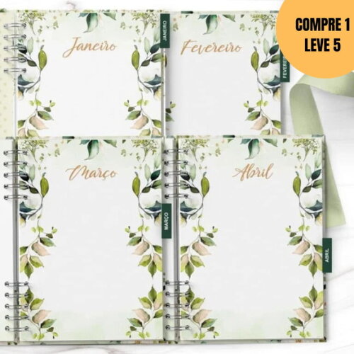 Arquivo Digital Planner 2026 Coleção Rosas Brancas -5865