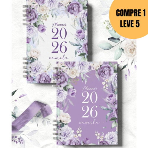 Arquivo Digital Planner 2026 Coleção Violeta -5392