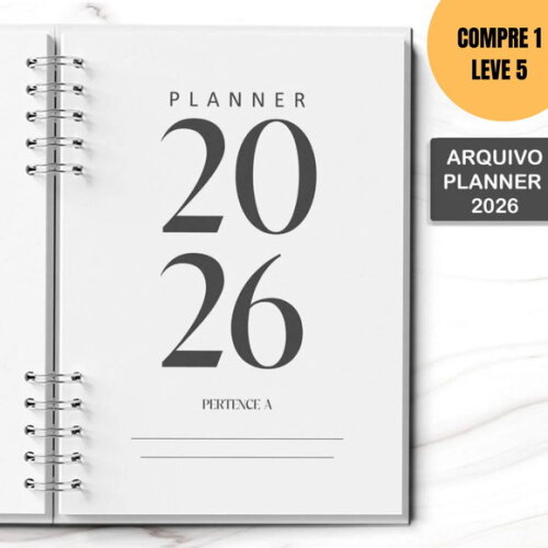 Arquivo Digital Planner 2026 Neutro -5899