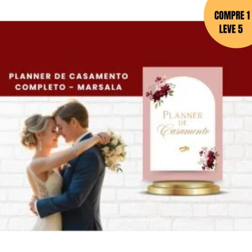 Arquivo Digital Planner Casamento Permanente Marsala -3077