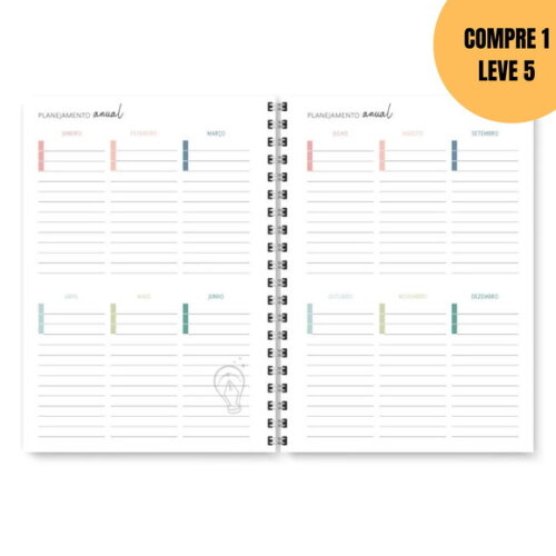 Arquivo Digital Planner Cores 2026 -5836