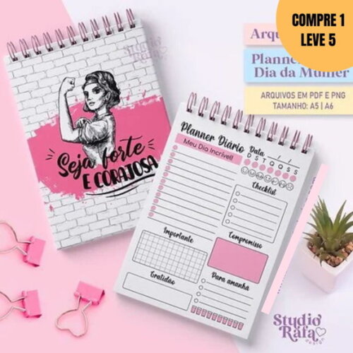 Arquivo Digital Planner Diário Girl Boss -1581