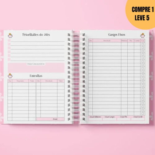 Arquivo Digital Planner Financeiro Permanente -3244