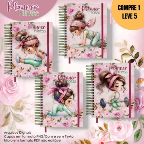 Arquivo Digital Planner Fitness Sports Girl -2224