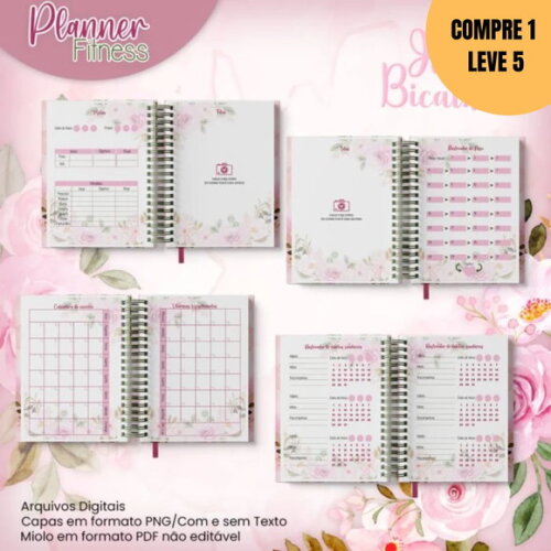 Arquivo Digital Planner Fitness Sports Girl -2224