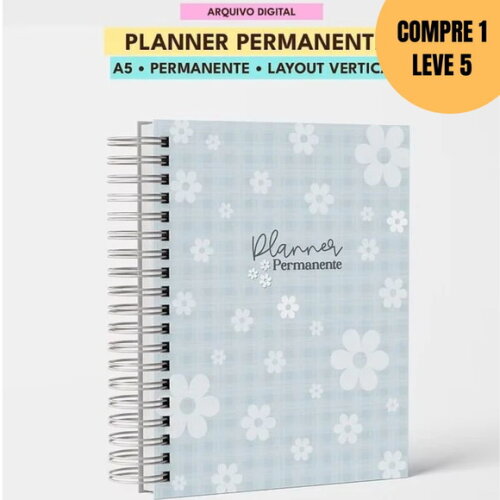 Arquivo Digital Planner Permanente A5 Vertical -4797