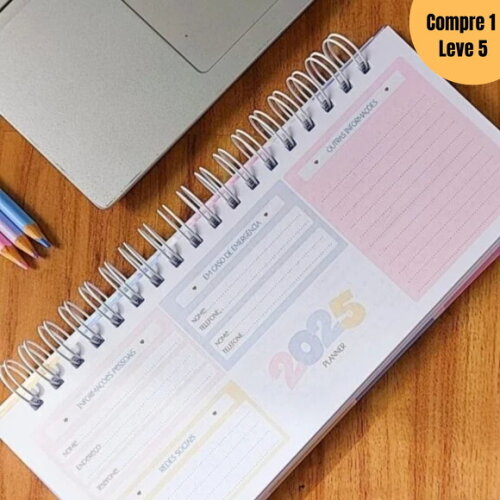 Arquivo Digital Planner Teclado Collors 2025 -893