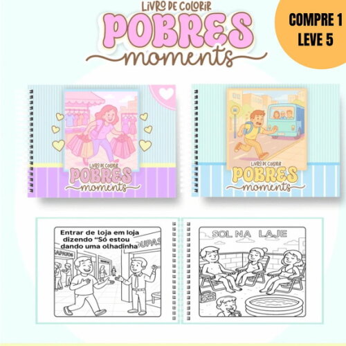 Arquivo Digital Pobres Moments Livros de Colorir -4550