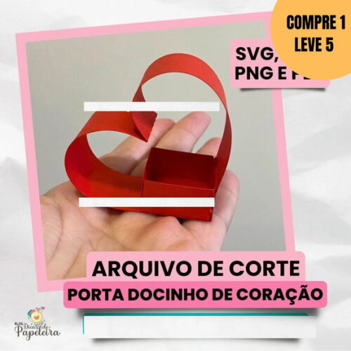 Arquivo Digital Porta Docinho de Coração -4593