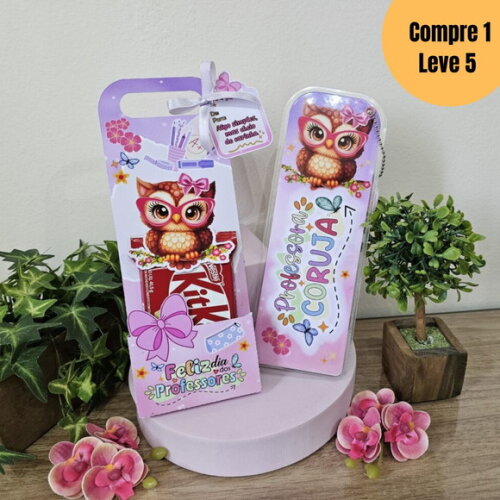 Arquivo Digital Porta Kit Kat com Marca Páginas 2025 -5101
