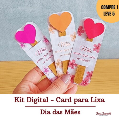 Arquivo Digital Porta Lixa Coração Dia das Mães -3268