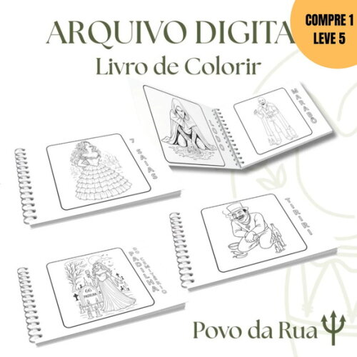 Arquivo Digital Povo da Rua Livro de Colorir -3728
