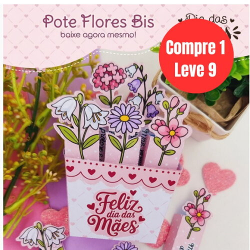 Arquivo Digital Pote Flores Bis Dia das Mães -6870